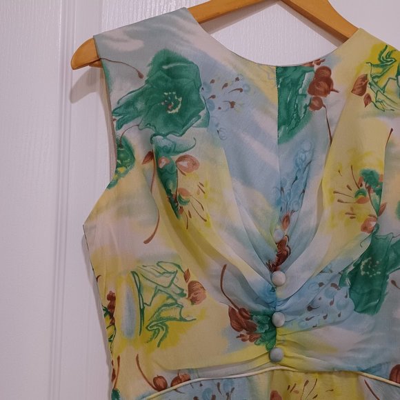 Vintage circa. 1960s dress - Floral Print - Picture 4 of 10